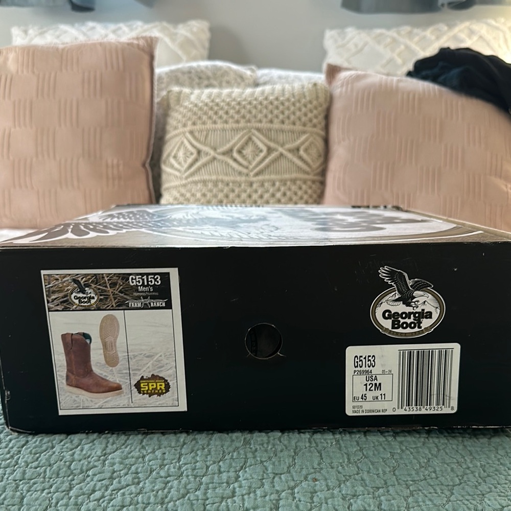 Georgia Boot Tan and Black Men's Boots
